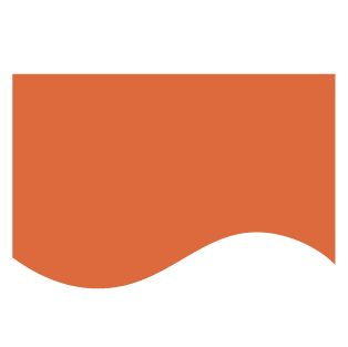 A rectangular shape with a wavy bottom border