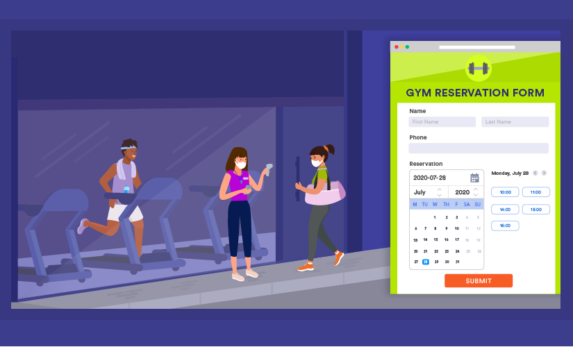 Using reservation forms to ensure capacity compliance