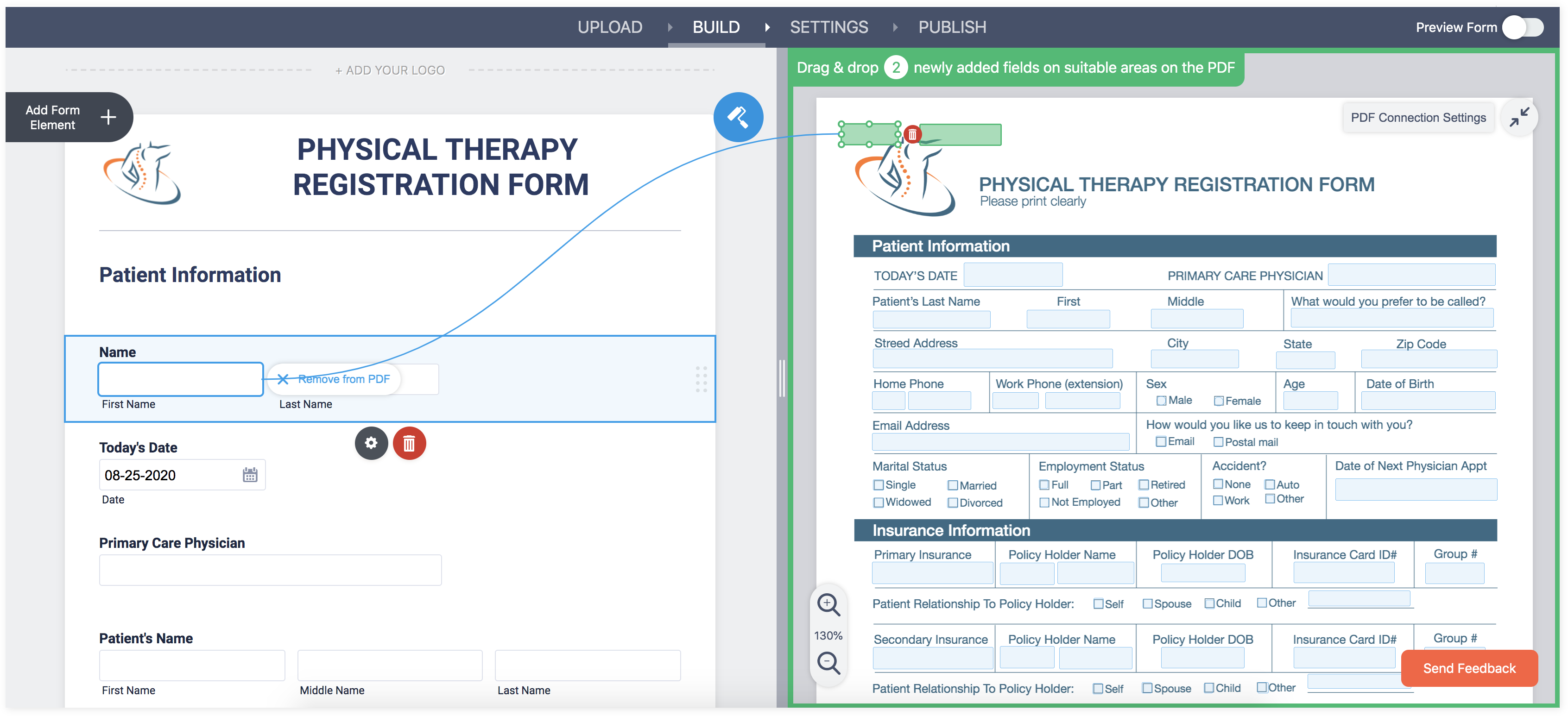 Linking Fields in Jotform Smart PDF Forms