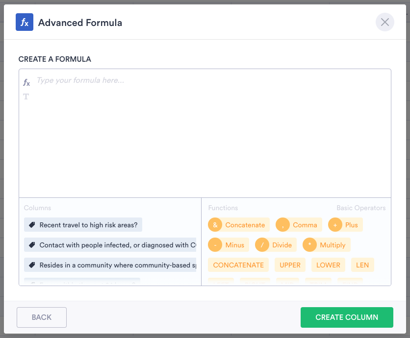 Advanced Formula Function 