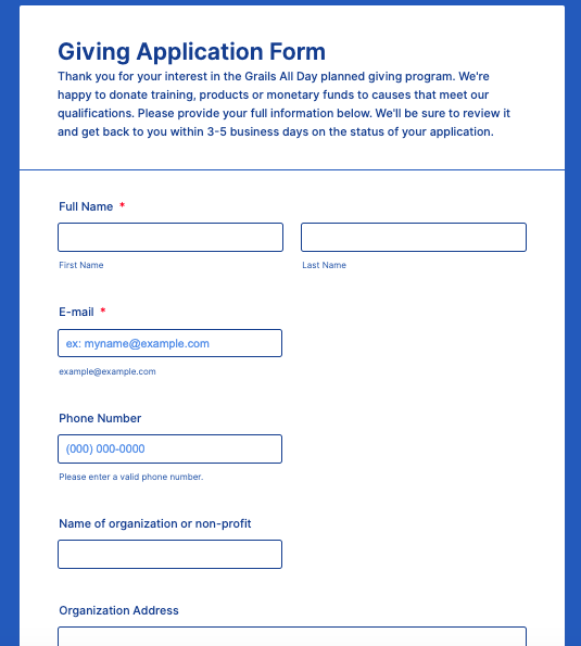 How to use Jotform Tables to facilitate giving Image-1