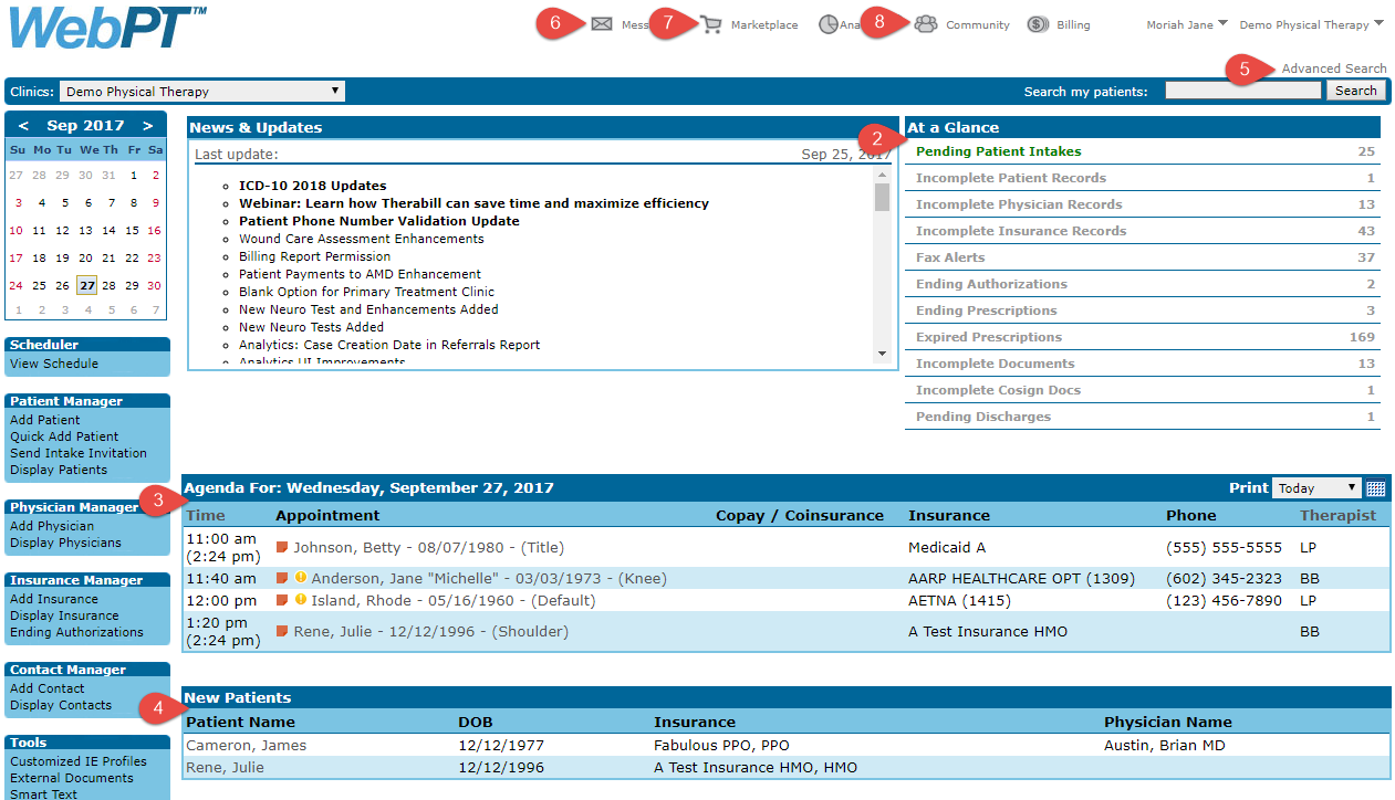 WebPT Tool Screenshot