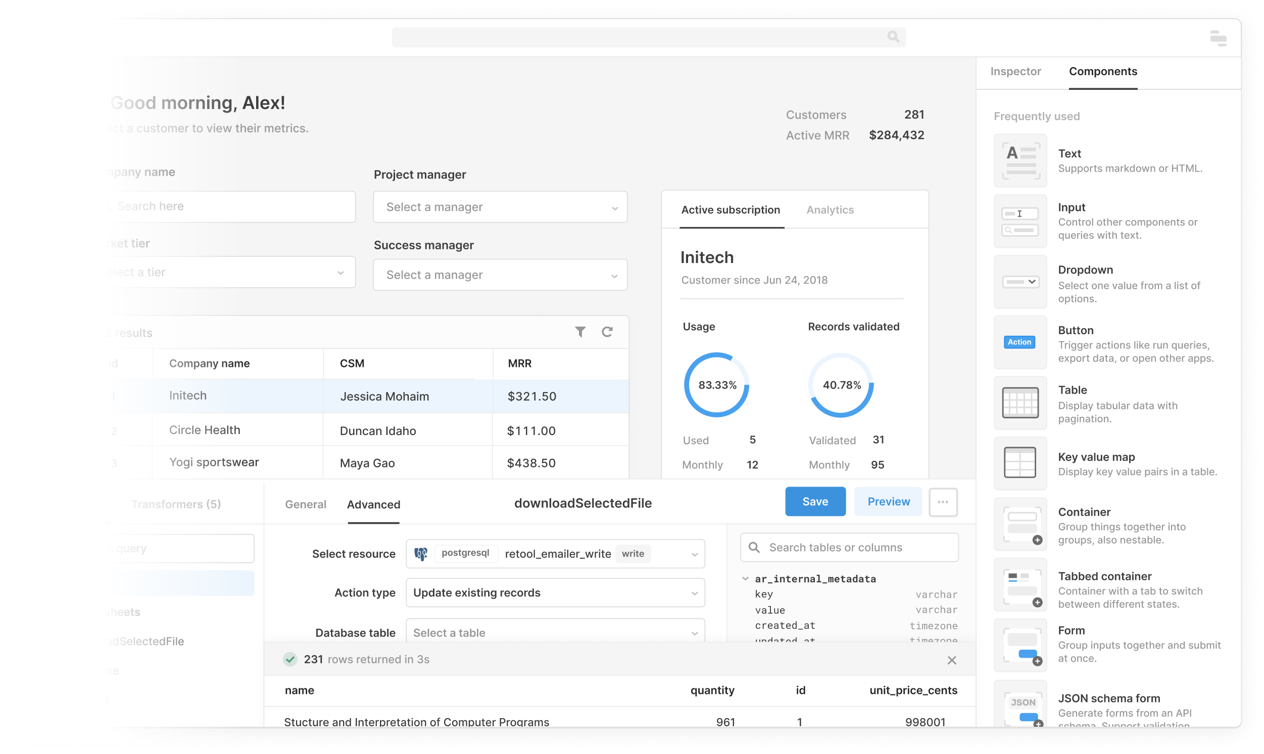 Retool Dashboard