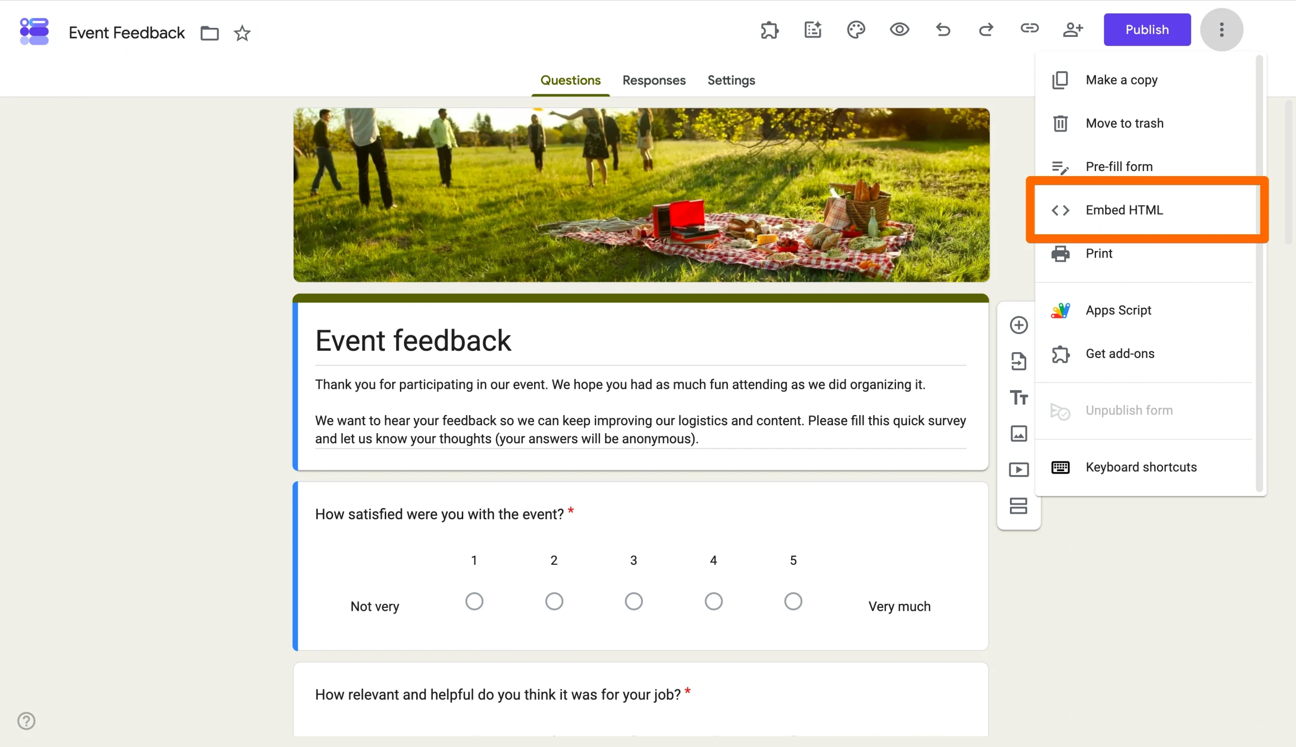 How to embed a Google Form in WordPress fast Image-2