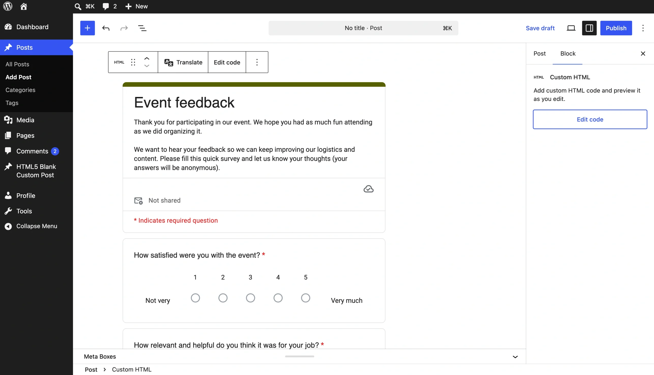 How to embed a Google Form in WordPress fast Image-5