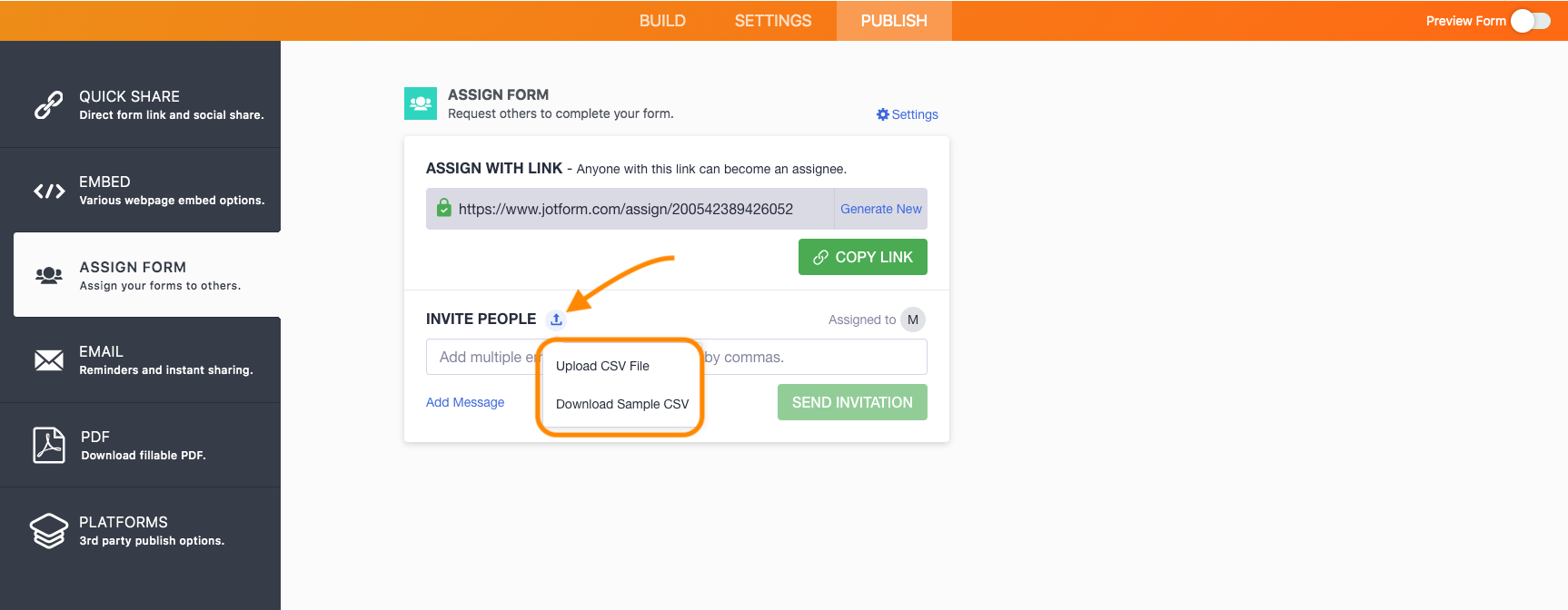 Assign Forms