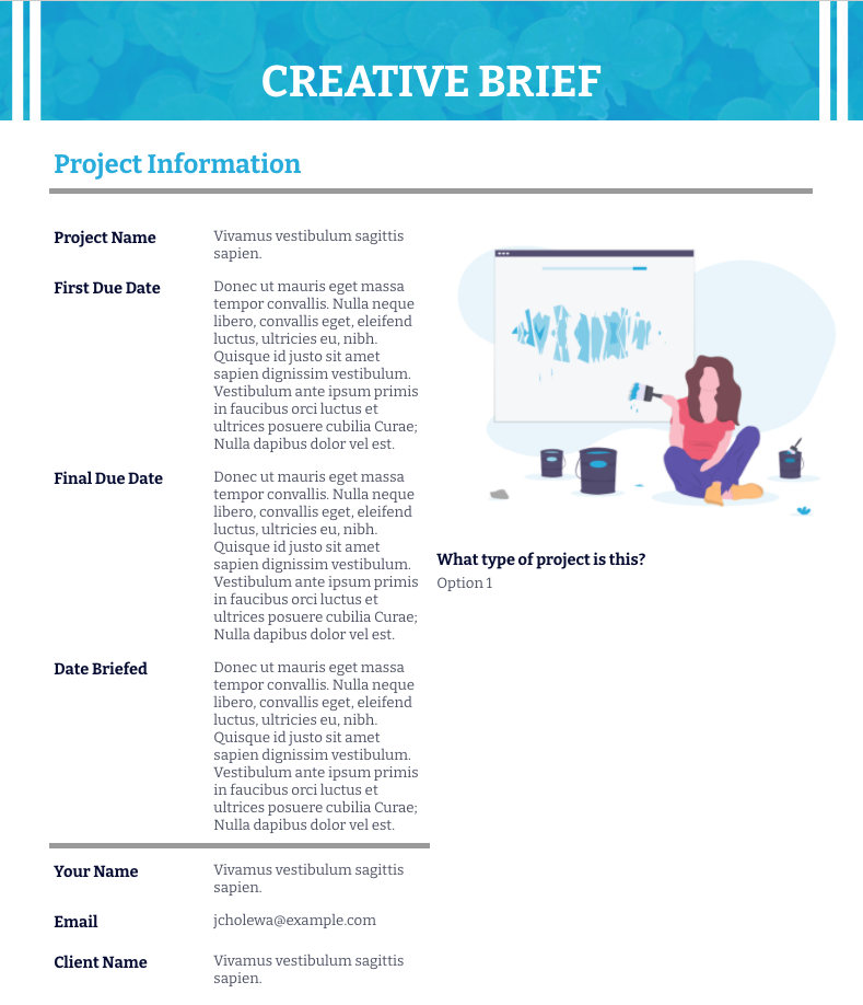Creative Brief Template
