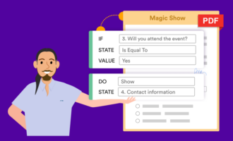 Applying conditional logic to a PDF form