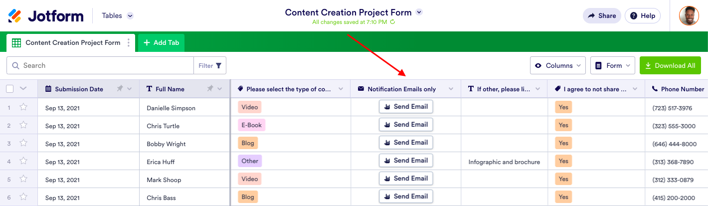 Announcing Jotform Tables Action Buttons Image-7