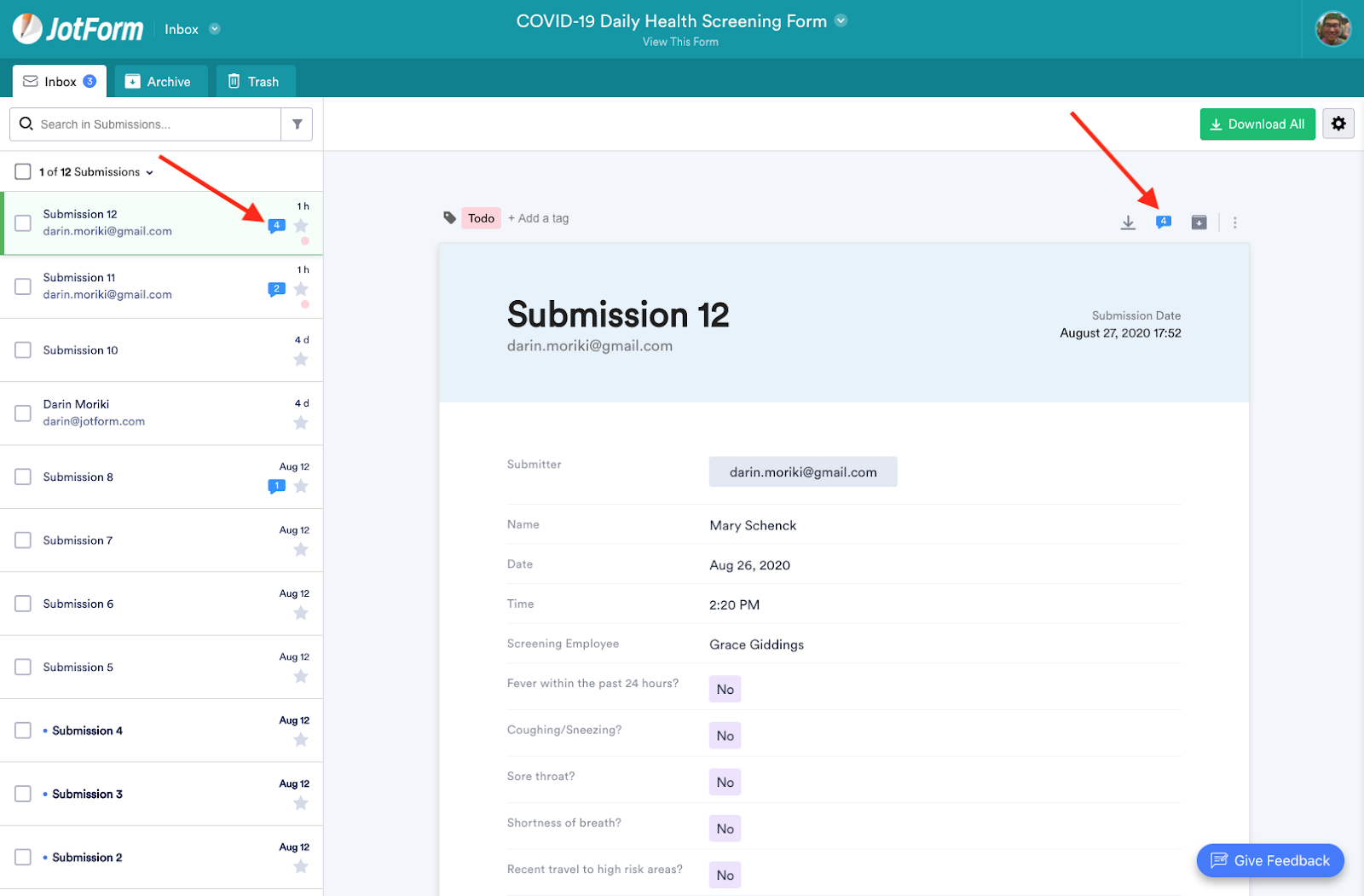 How to collaborate and communicate using Jotform Inbox Image-13