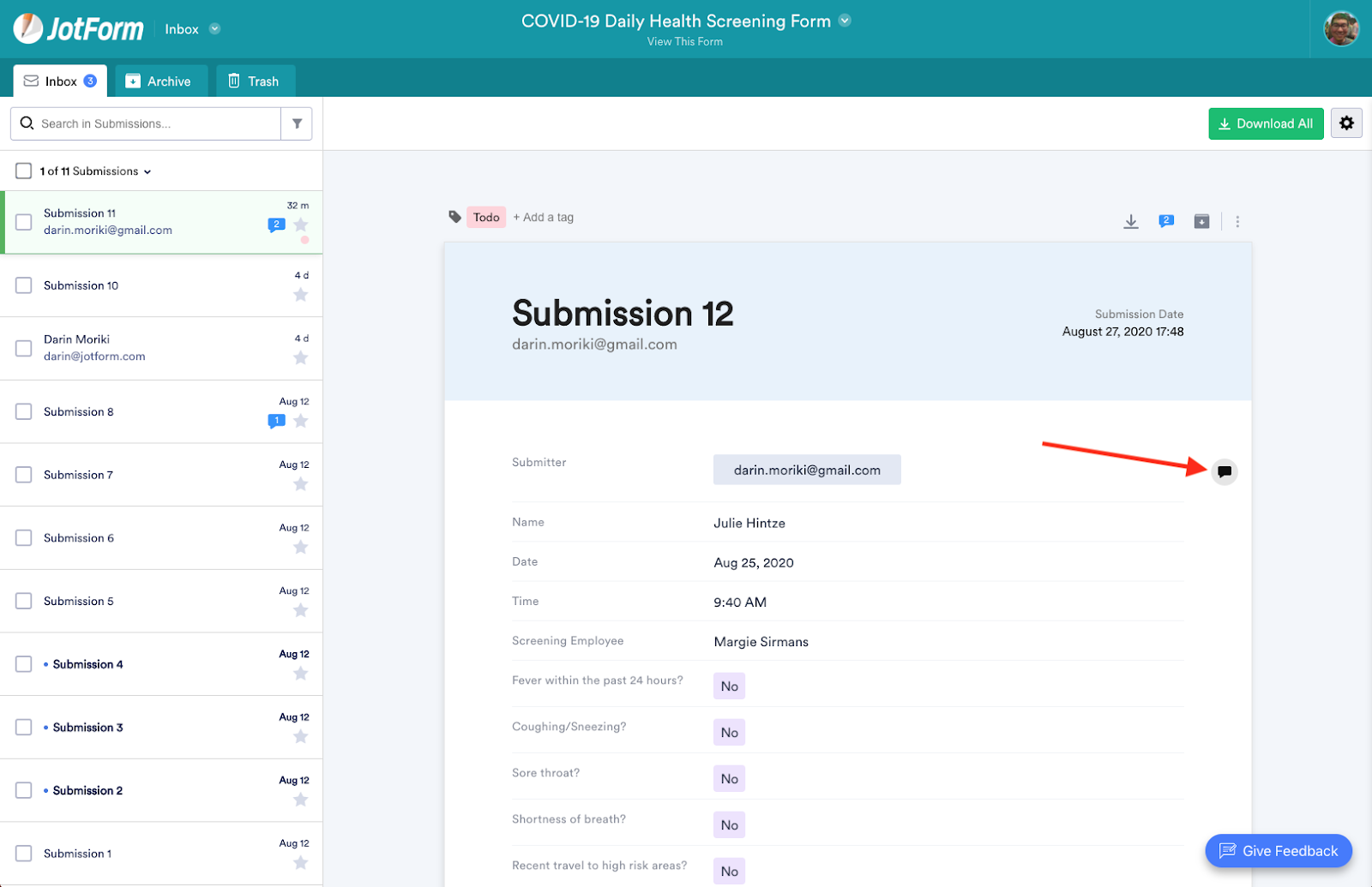 How to collaborate and communicate using Jotform Inbox Image-14