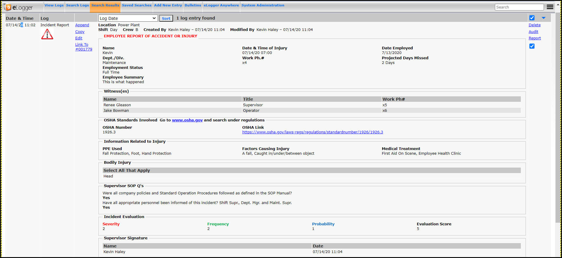 Electronic Logbook Software: eLogger