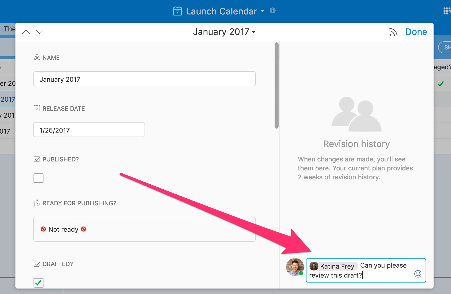 Launch Calendar