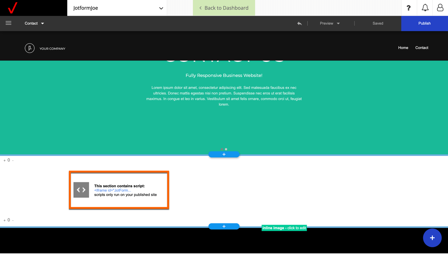 How to Add Forms to Verizon Website Builder Image-7
