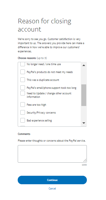Comment supprimer et fermer un compte PayPal professionnel Image-4