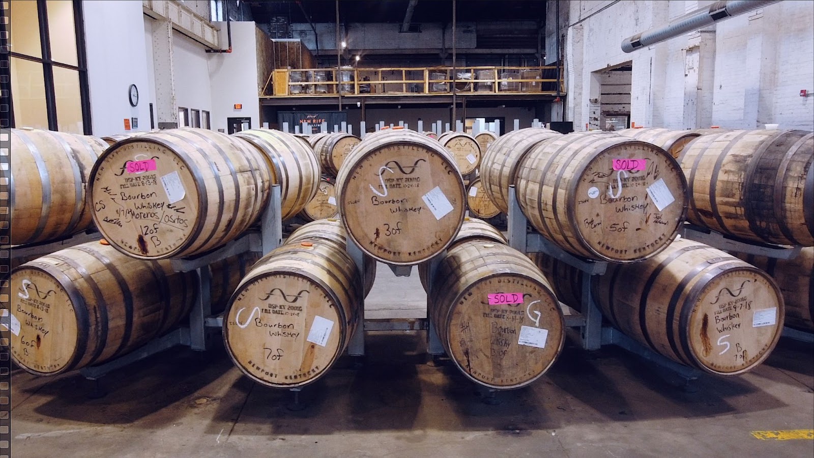 Barrels in New Riff’s Single Barrel Program ready for tasting and selection