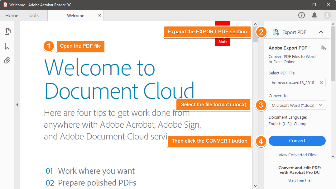 How to Convert PDF to Word - Word to PDF Image-1