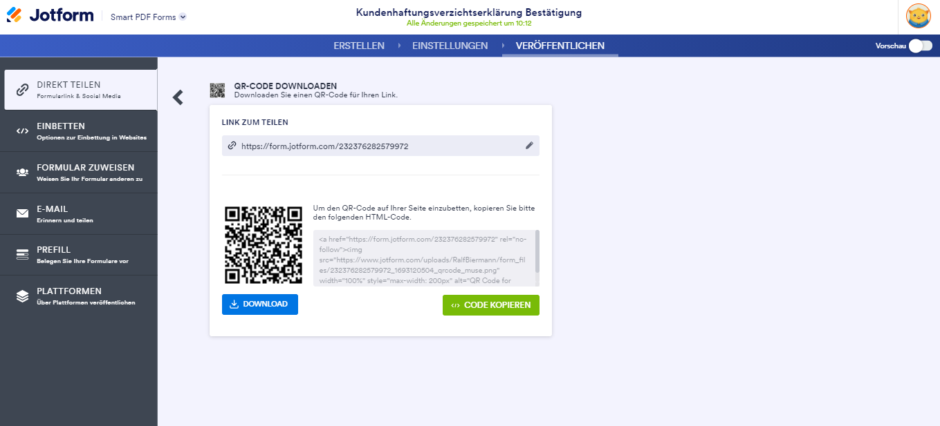 QR-Codes für die kontaktlose Datenerfassung verwenden