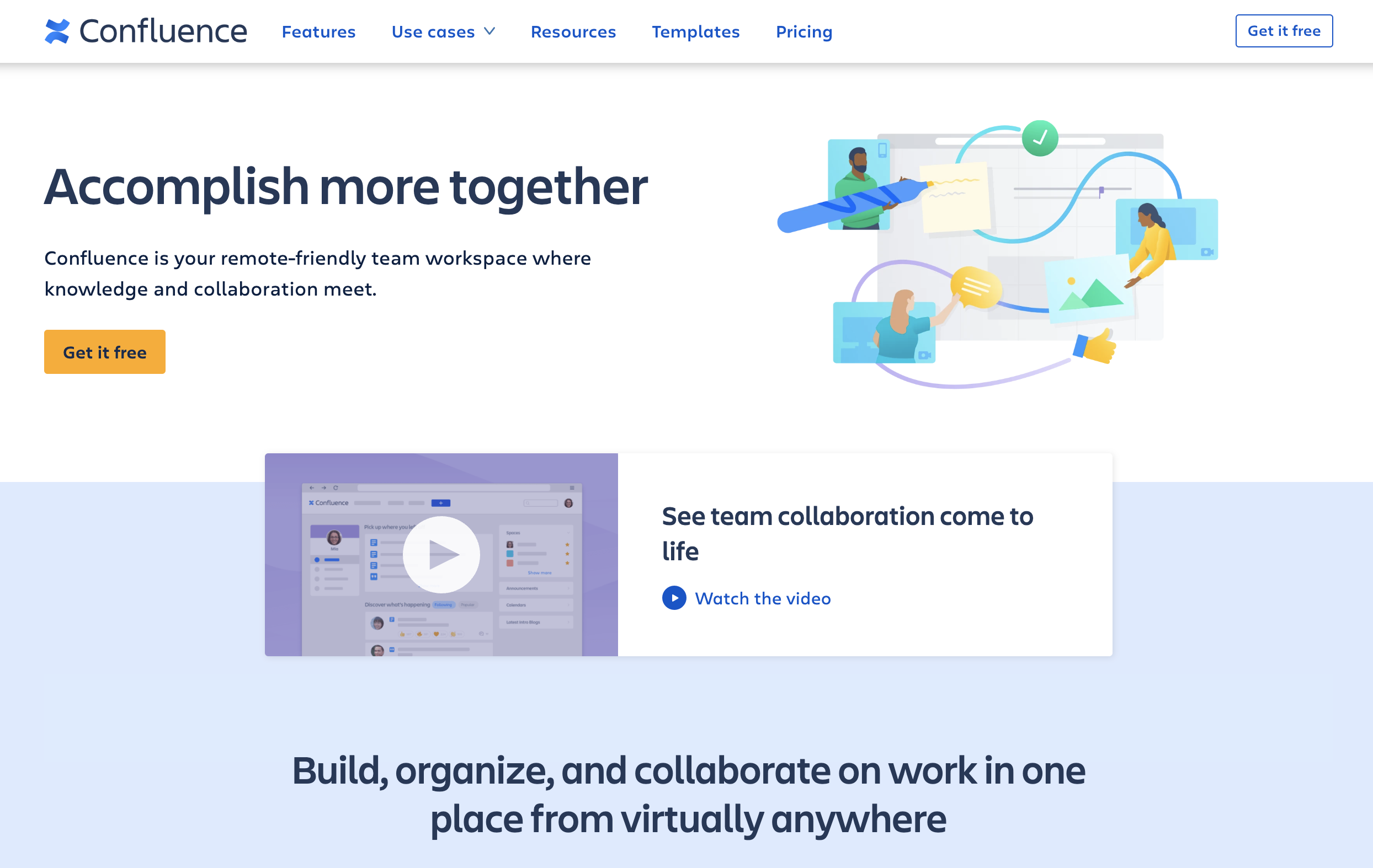 Confluence Landing Page