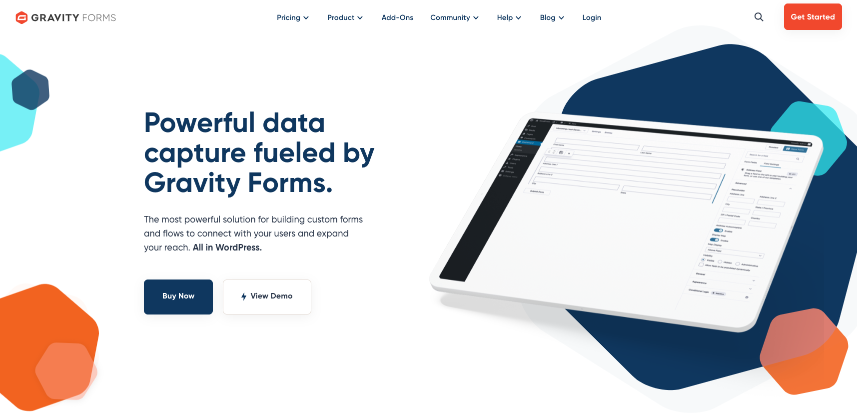 Gravity Forms Landing Page