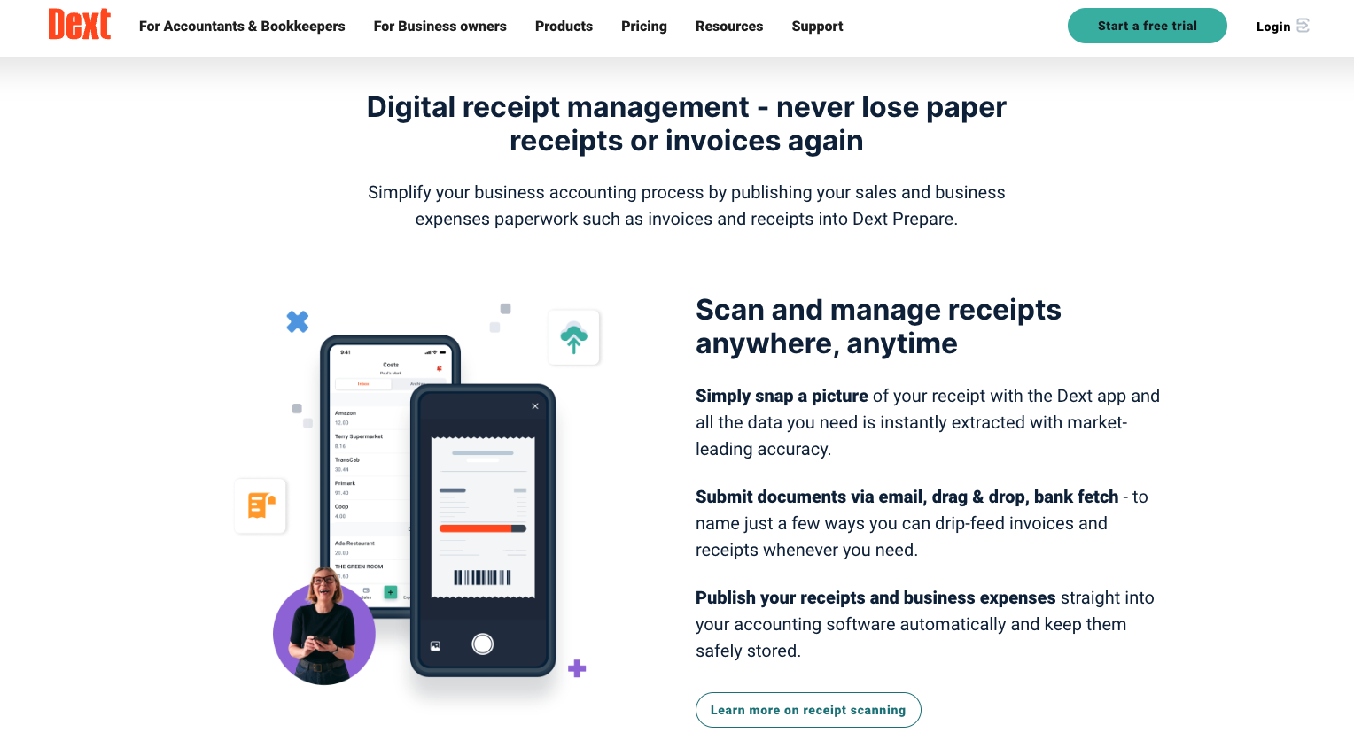 Dext Landing Page