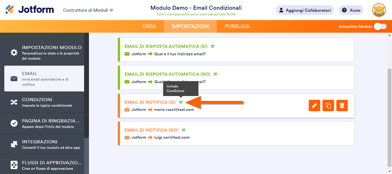 Come Inviare Email in Base alla Risposta dell'Utente Image-5