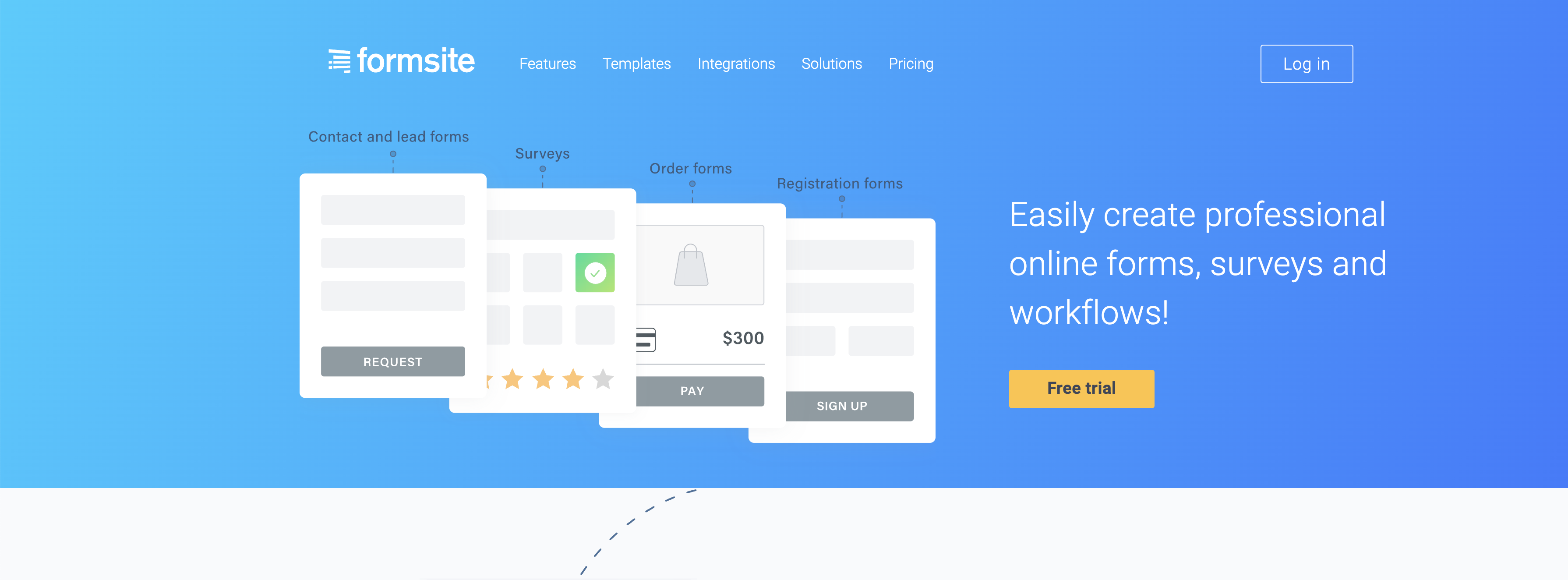Formsite Landing Page