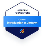 Badge of introduction to Jotform