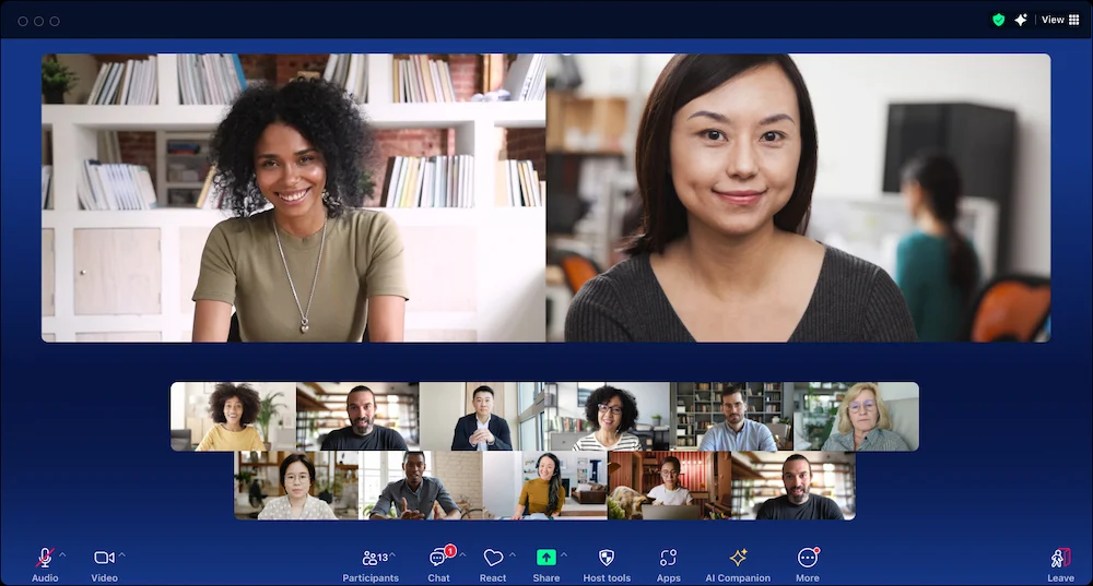 User Interface of Zoom