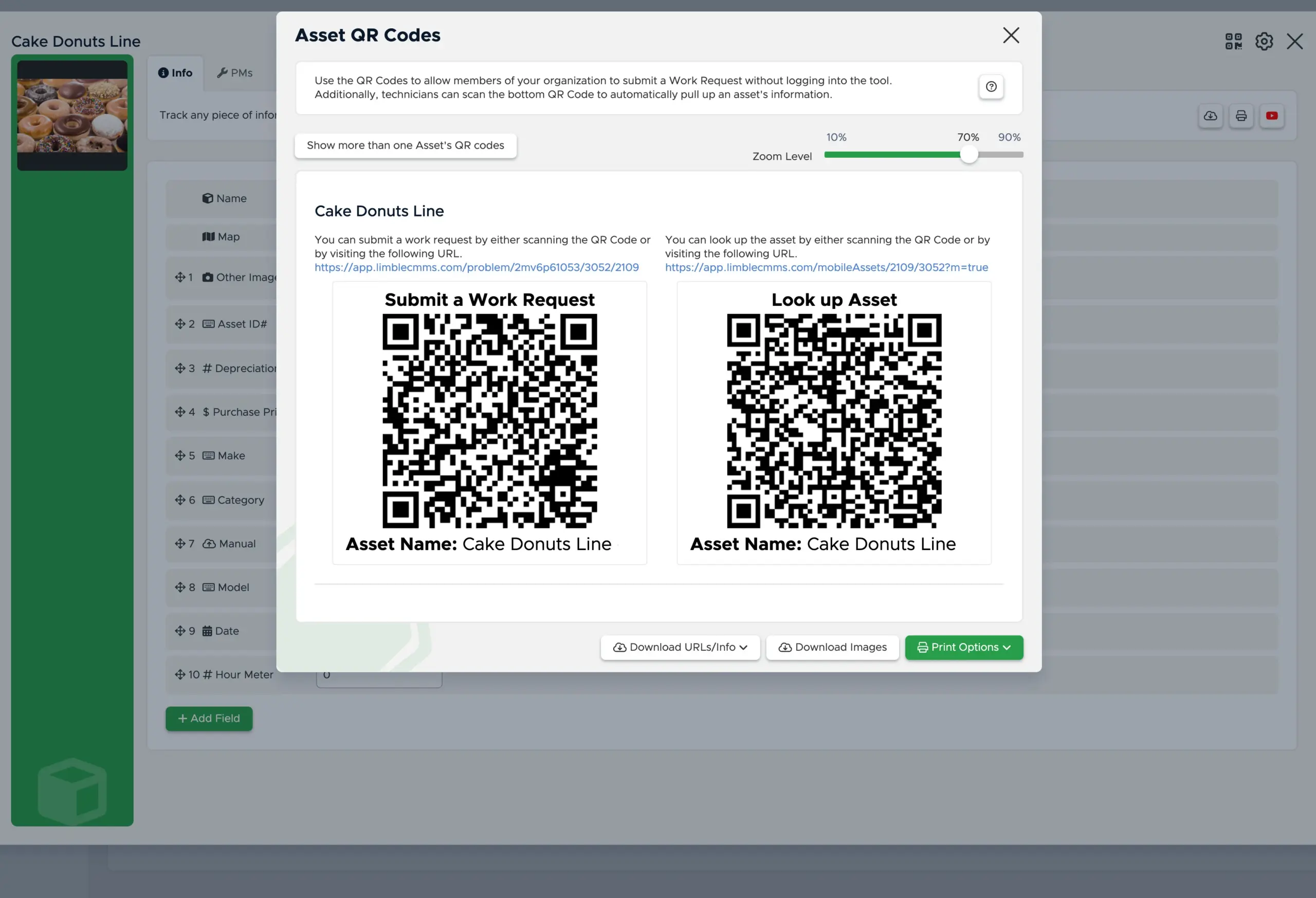 User Interface of Limble CMMS