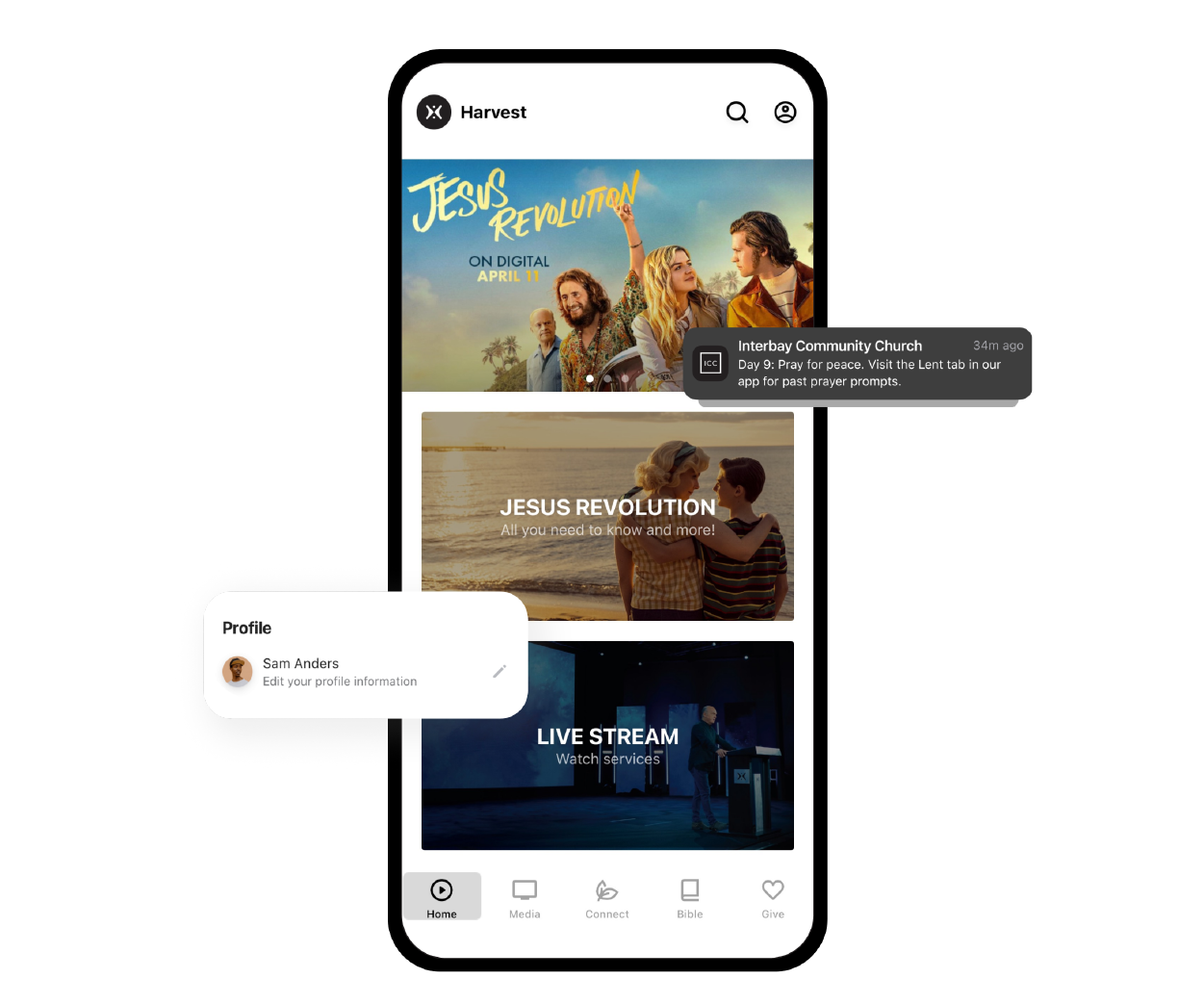 User Interface of Subsplash