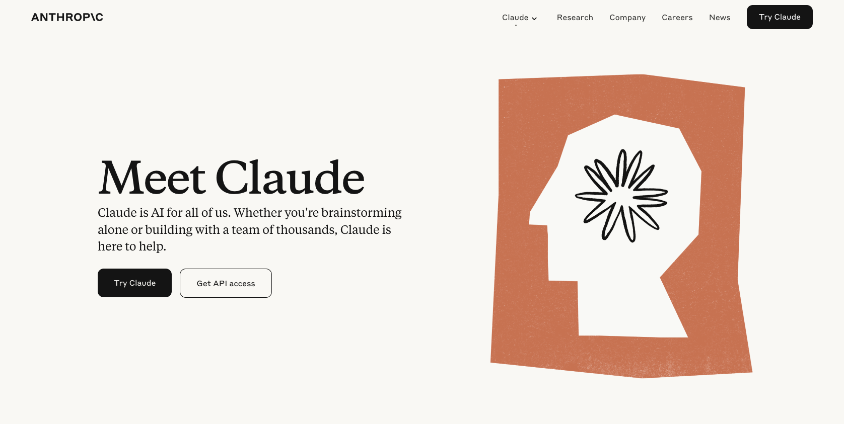 Claude Landing Page