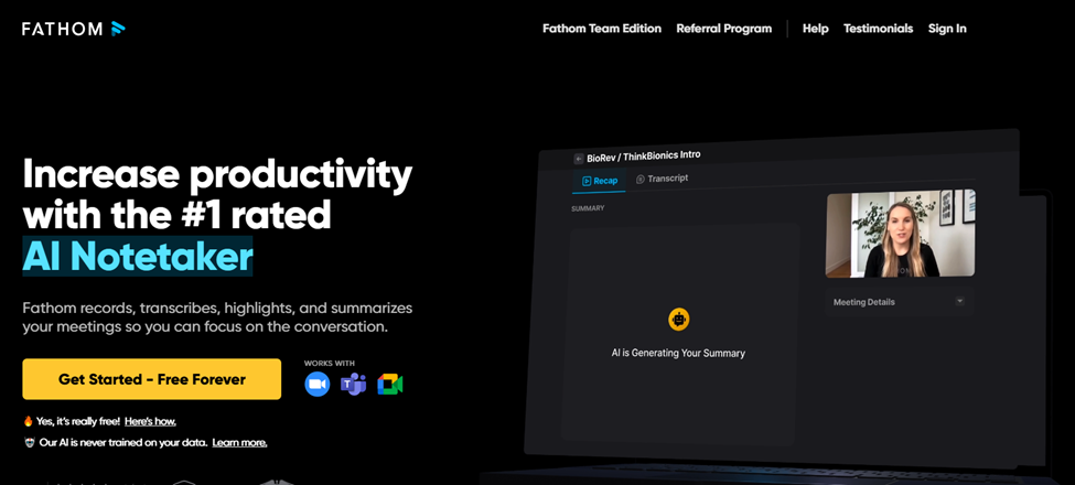Fathom website