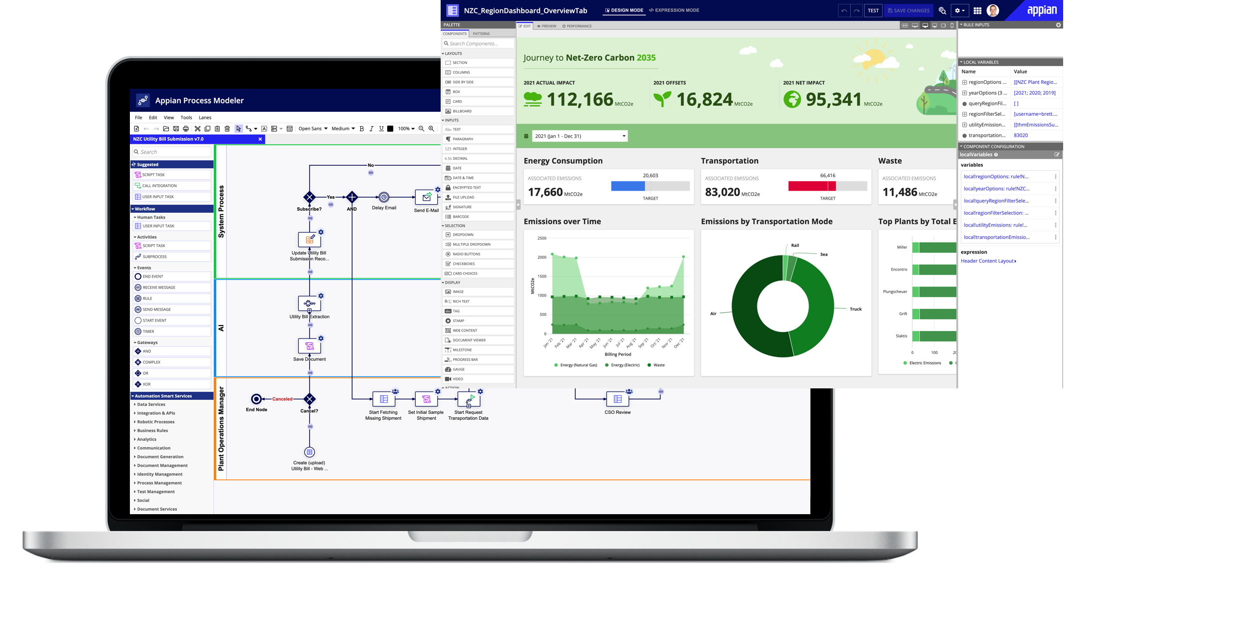User Interface of Appian