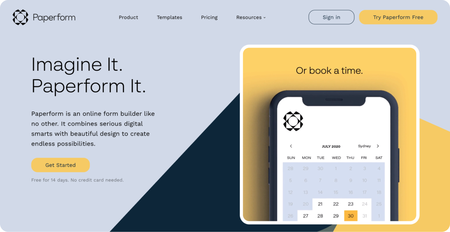 Paperform Landing Page