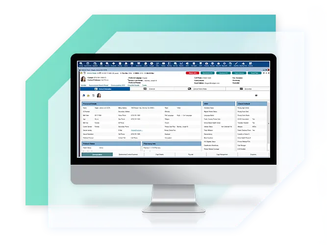 NextGen Healthcare's user interface