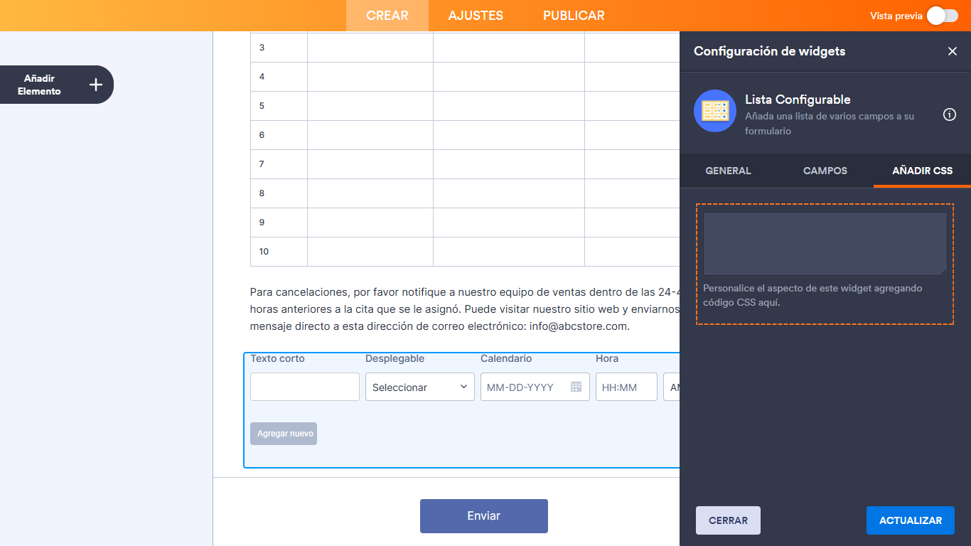 Cómo configurar el widget de lista configurable Image-6