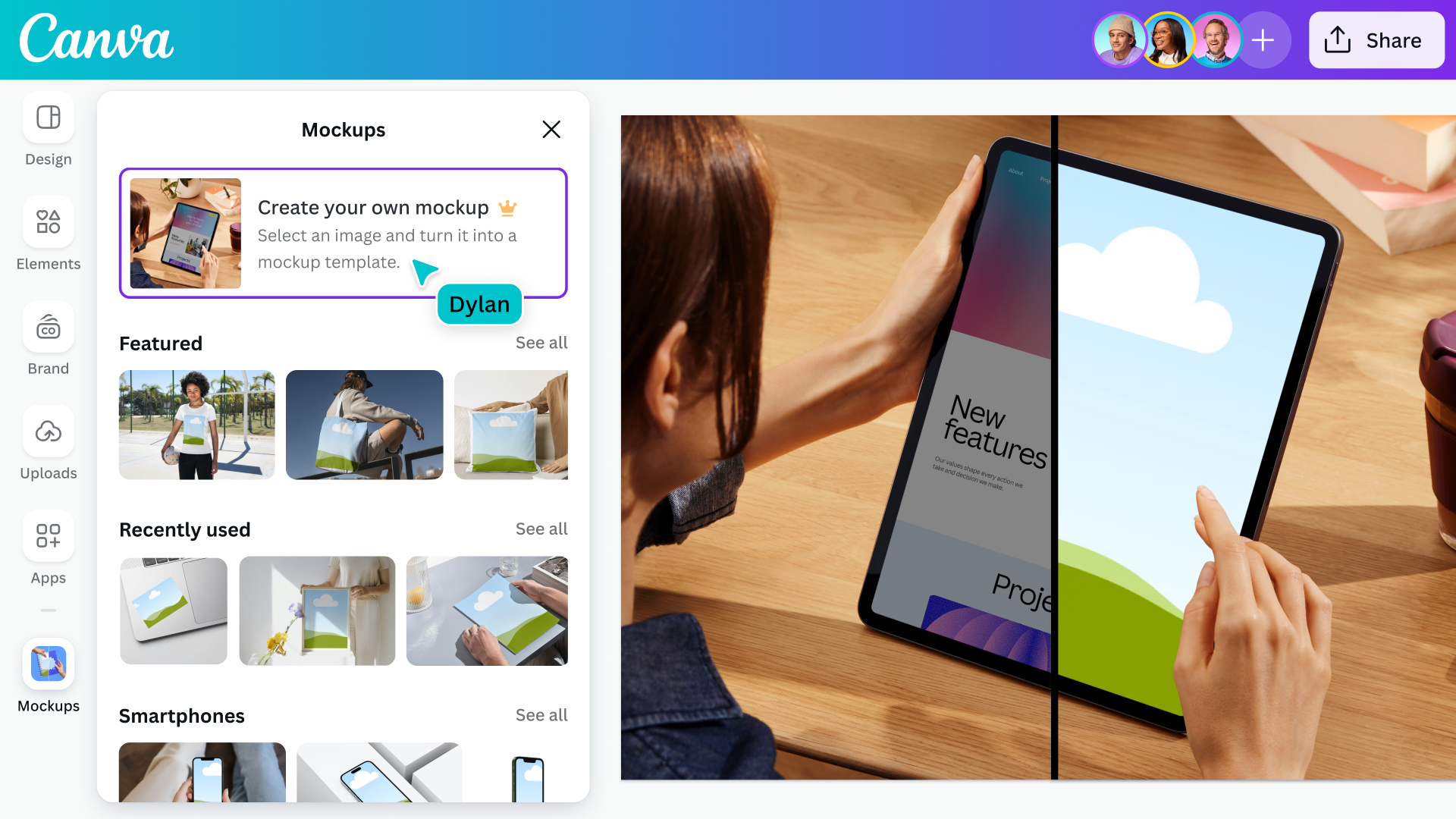 Canva Menu
