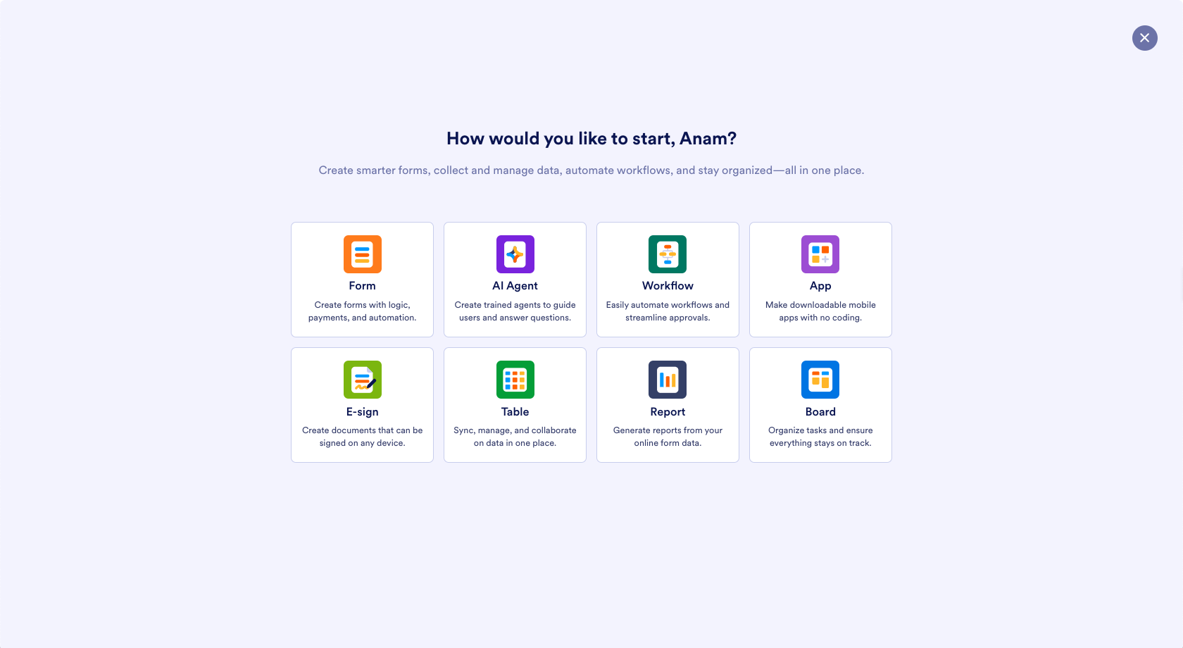 My Workspace Asset Picker