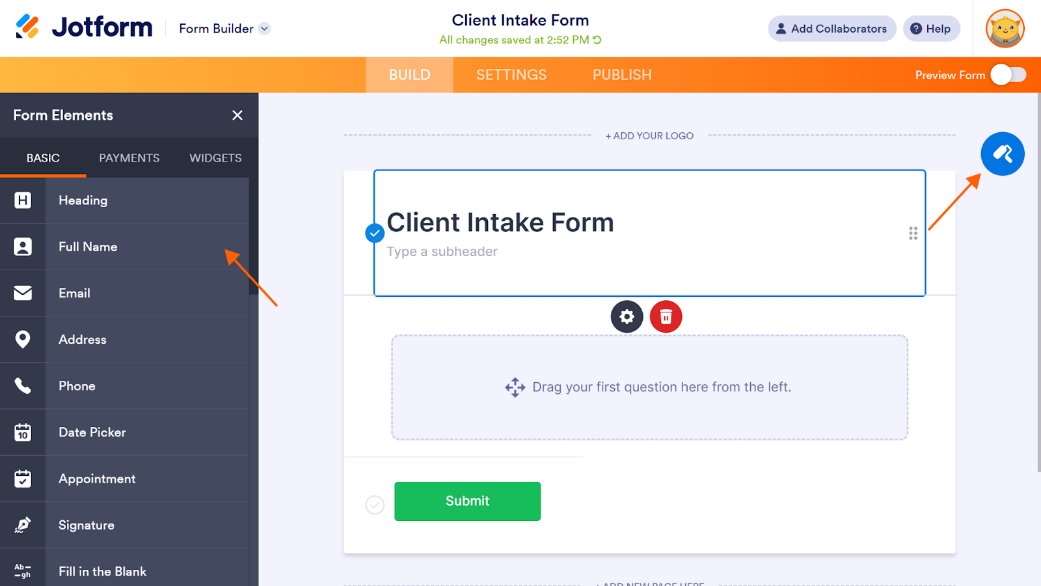 Jotform Form Builder Form Elements and Form Designer