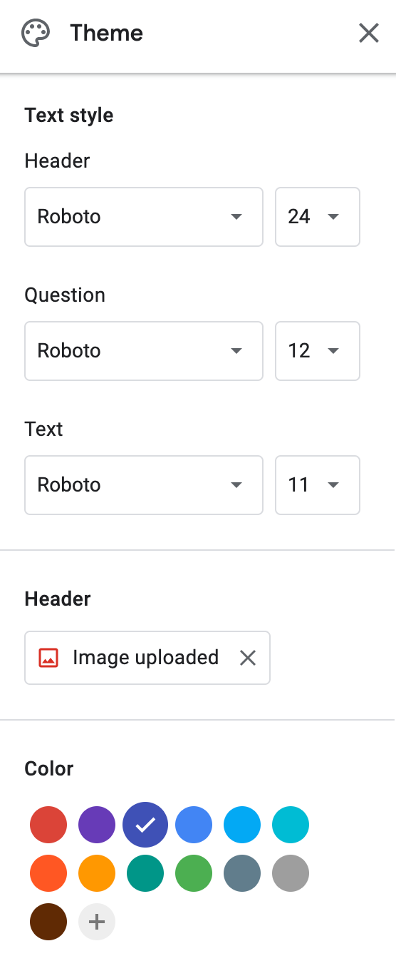 Google Forms Theme Editor
