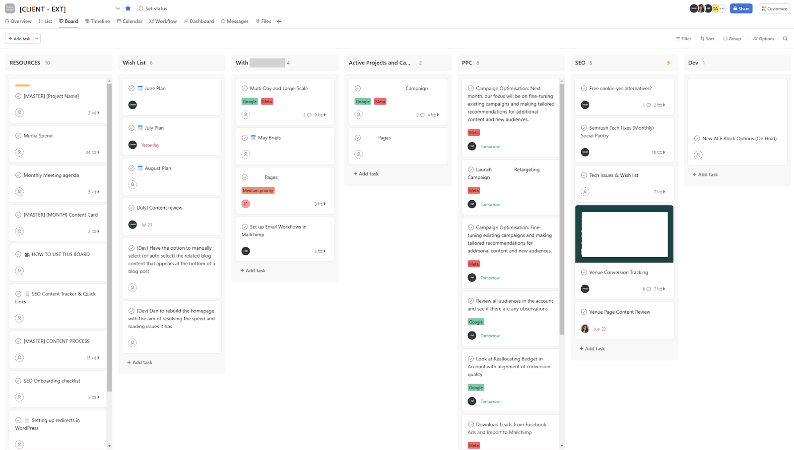 Asana Boards