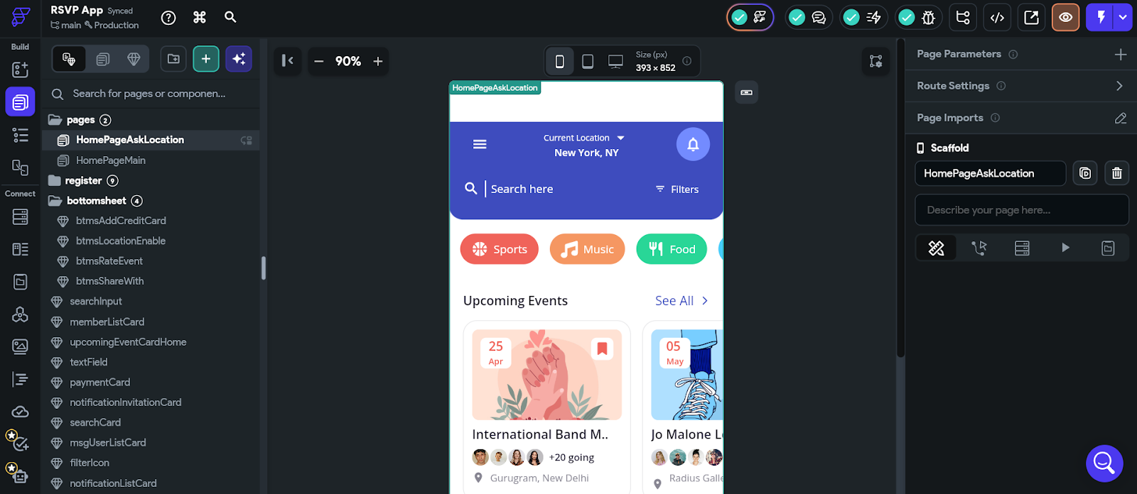 FlutterFlow User Interface