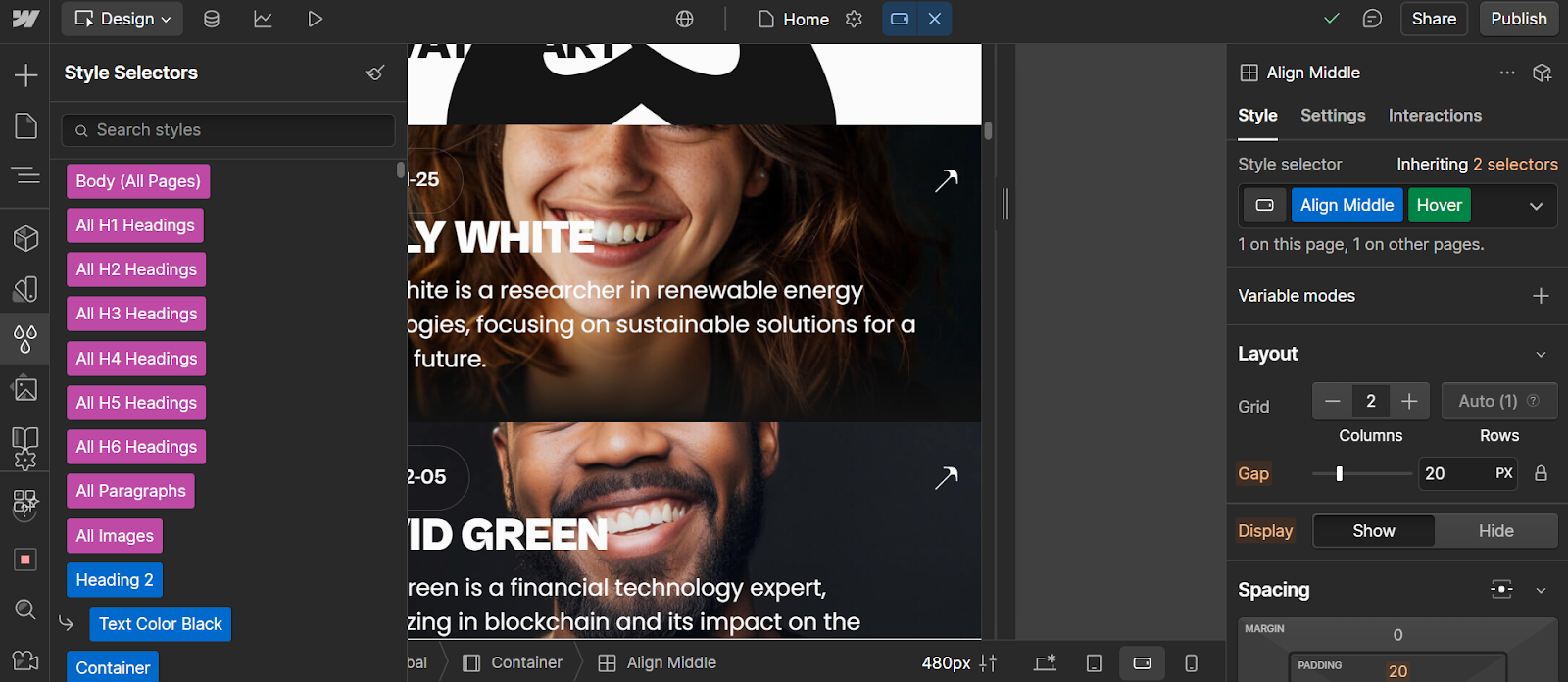 WebFlow User Interface