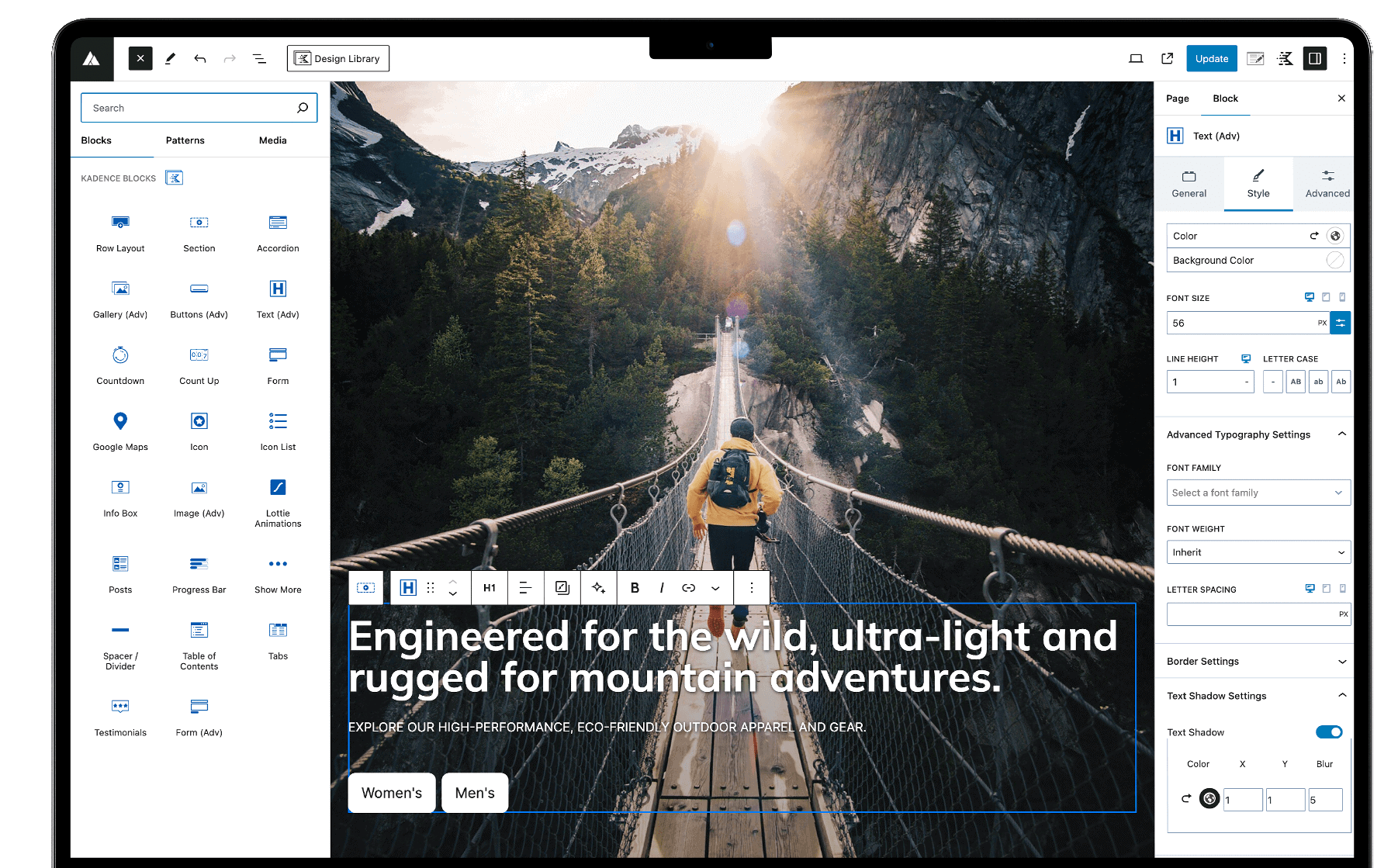 Plug-in Kadence WP