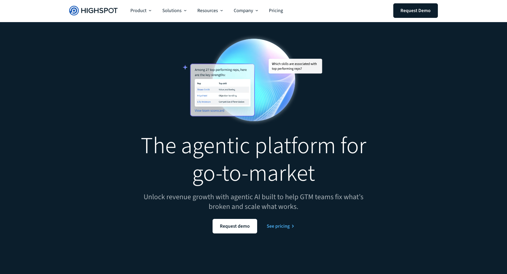 Highspot Landing Page