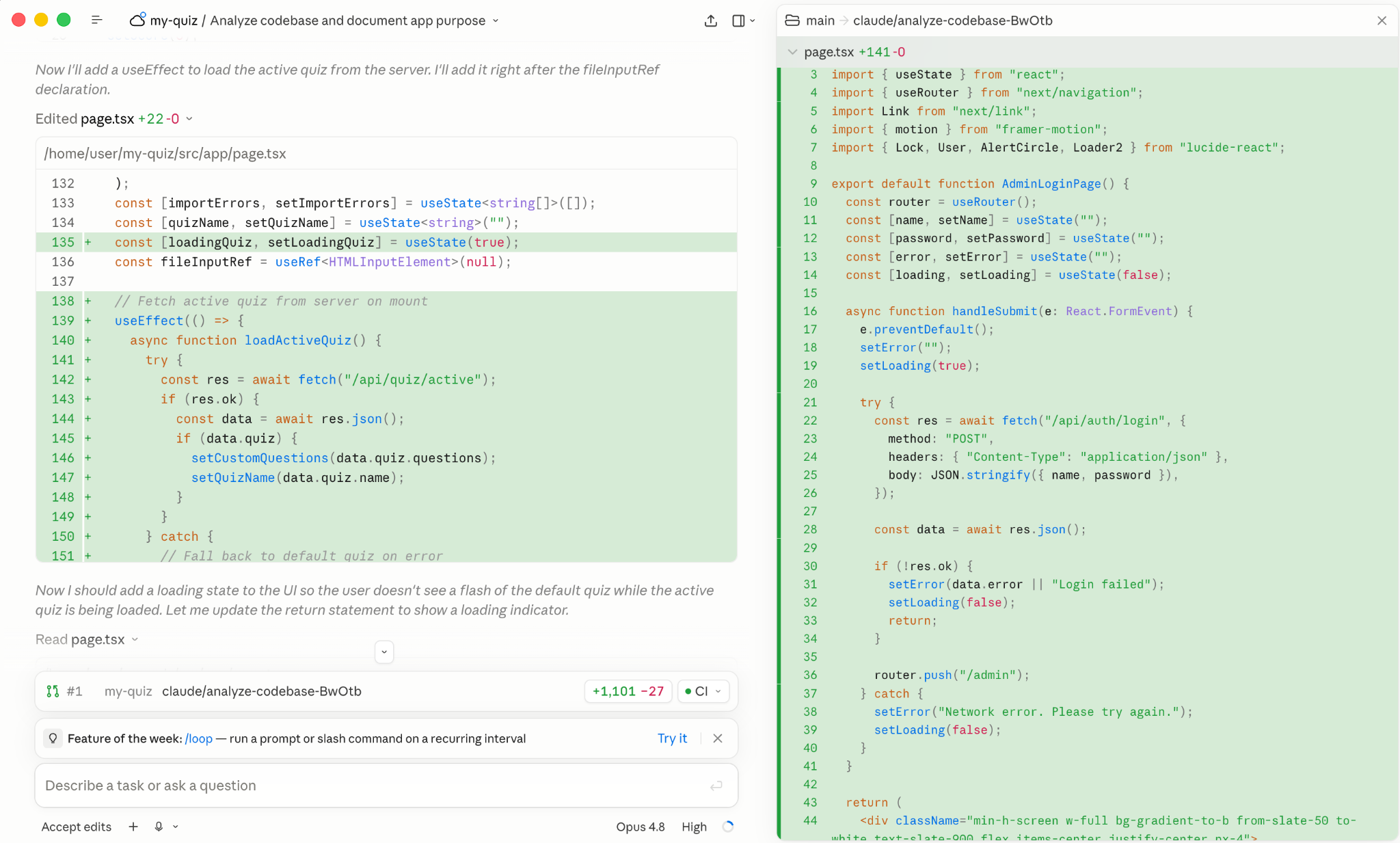 Claude’s coding output via the Claude Code desktop interface